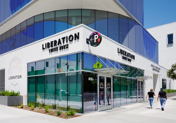 exterior of liberation coffee house