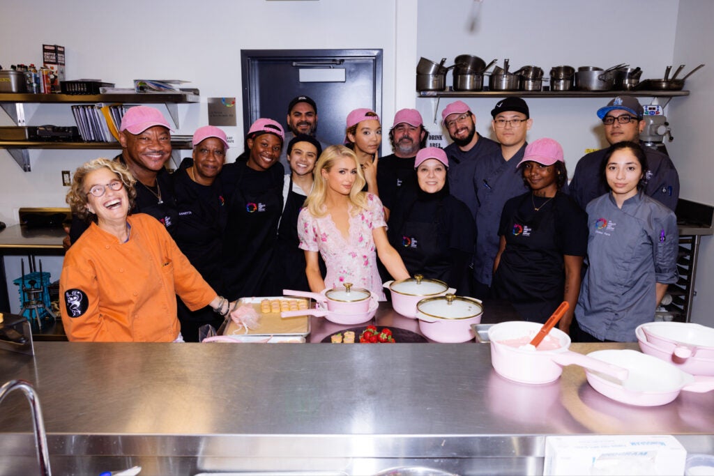 Paris Hilton visits Culinary Arts