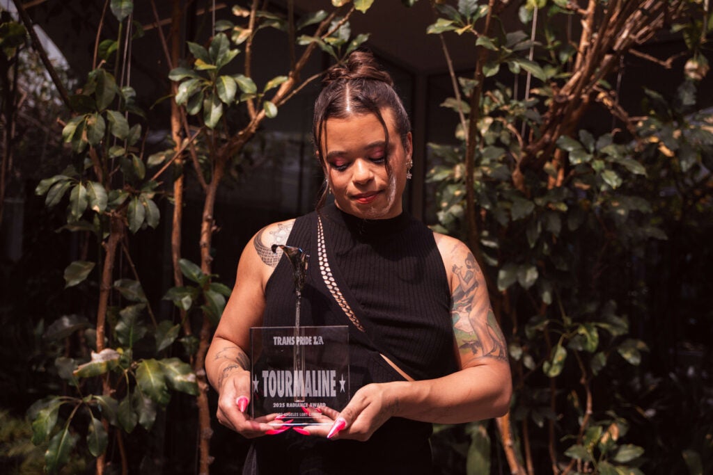 Tourmaline with Radiance Award at Trans Pride LA 2025