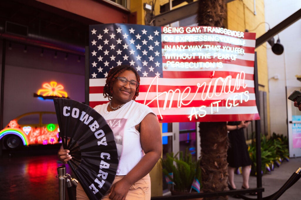 Guest at Trans Pride LA 2025