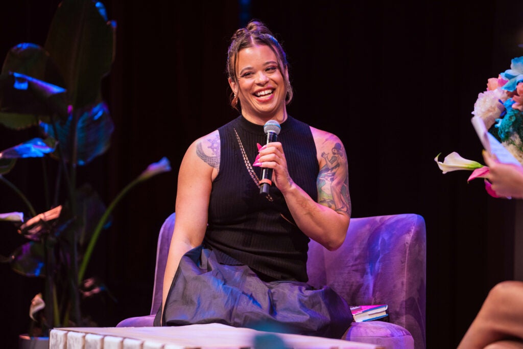 Tourmaline on stage at Trans Pride LA 2025