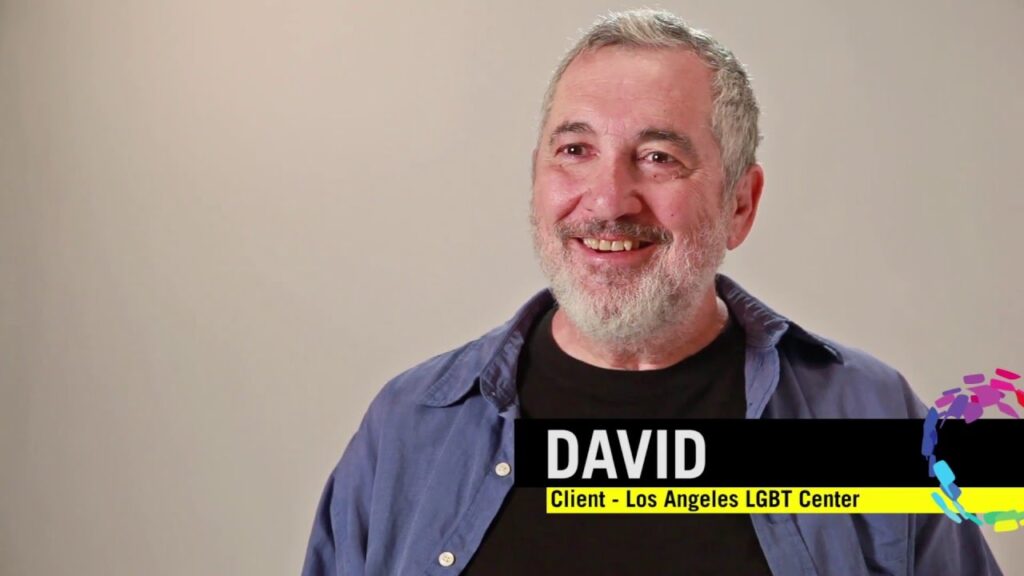 portrait of david in an interview